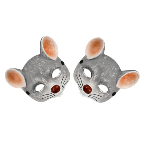 LIFKOME 2 Stücke Halloween 3D Pu Schaum Ratte Maske Realistische Kostüm Tier Halbe Gesicht Maske Für Karneval Cosplay Party LIFKOME 2 Stücke Halloween 3D Pu Schaum Ratte Maske Realistische Kostüm Tier Halbe Gesicht Maske Für Karneval Cosplay Party von LIFKOME