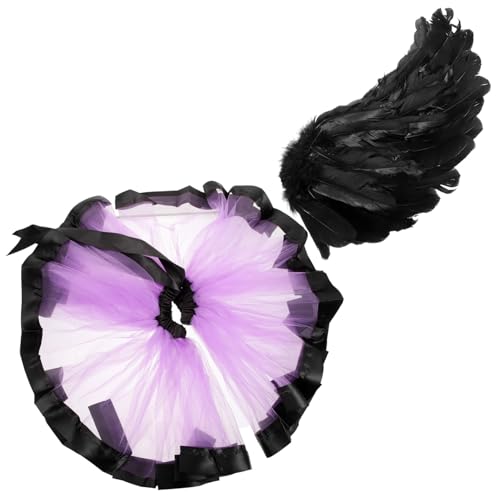 LIFKOME Feenflügel-tutu-kostüm für Mädchen Prinzessinnen-halloween-kostüme von LIFKOME