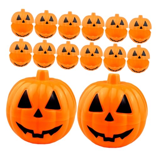 LIFKOME 20stücke Kürbis-geschenkboxen Aus Kunststoff Mini-kürbis-süßigkeitenbehälter Zum Befüllen Halloween-snackboxen Mit Motiv Befüllbare Kürbis-aufbewahrungsboxen Für von LIFKOME
