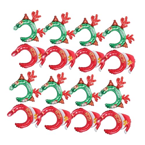 LIFKOME 20 Stück Weihnachts Haarreifen aus Folienballons Festliche Party Accessoires für Weihnachten Dekorative Kopfband für Fotos und Feiern Aluminium Film Material Kinderfreundlich und LIFKOME 20 Stück Weihnachts Haarreifen aus Folienballons Festliche Party Accessoires für Weihnachten Dekorative Kopfband für Fotos und Feiern Aluminium Film Material Kinderfreundlich und von LIFKOME