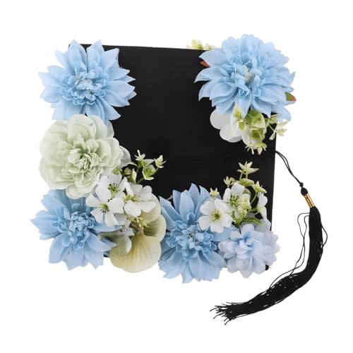 LIFKOME 2025 Quaste Graduierungskappe: Blaue Blume Graduierungshut Quadratische Topper Hut Dekoration Für Erwachsene Frauen Männer High School Bachelor Grad Party Andenken LIFKOME 2025 Quaste Graduierungskappe: Blaue Blume Graduierungshut Quadratische Topper Hut Dekoration Für Erwachsene Frauen Männer High School Bachelor Grad Party Andenken von LIFKOME