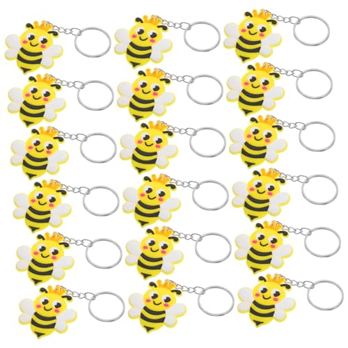 LIFKOME 24 Stück Bienen Schlüsselanhänger für Kindergeburtstag und Shower Süße Bienen Schlüsselringe Partygeschenke und Dekorationen von LIFKOME