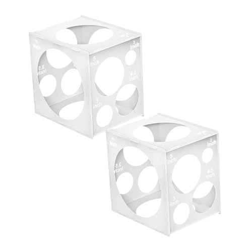LIFKOME 2Er-Packung Ballonmessbox Zusammenklappbarer Ballongrößenmesser Ballons Boxen Ballongrößenwürfel Ballonstürmer Ballonboxen schwarz Ballonfüllmaschine PVC Weiß LIFKOME 2Er-Packung Ballonmessbox Zusammenklappbarer Ballongrößenmesser Ballons Boxen Ballongrößenwürfel Ballonstürmer Ballonboxen schwarz Ballonfüllmaschine PVC Weiß von LIFKOME