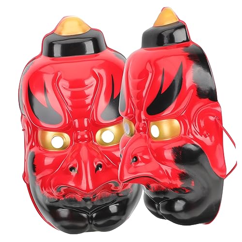 LIFKOME 2St Halloween-Maske Masken halloween costume halloween kleidung Horrordekoration Horror-Requisiten gesichtsmaske halloween Erwachsene Maske Horror-Maske Tanzparty-Maske Plastik rot von LIFKOME