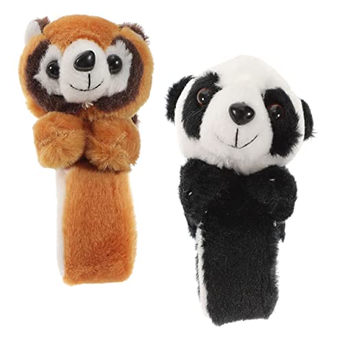 LIFKOME 2Stücke Tierplüsch Slap Armbänder Panda Und Armbänder Für Geburtstagsfeiern Dschungelpartys Und Sicheres Langlebiges Material Für Unbeschwertes von LIFKOME