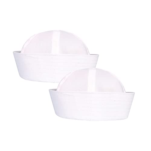 LIFKOME 2er Packung Weißer Matrosenhut Kostüm Kopfbedeckung Für Karneval Halloween Und Partys Matrosenkappe Für Cosplay Und Meeresthema-events LIFKOME 2er Packung Weißer Matrosenhut Kostüm Kopfbedeckung Für Karneval Halloween Und Partys Matrosenkappe Für Cosplay Und Meeresthema-events von LIFKOME