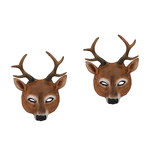 LIFKOME 2 Stücke Dance Erwachsene Halloween Kostüme Rentier Volle Maskerade Partei Cosplay Prop Halloween Kostüme von LIFKOME