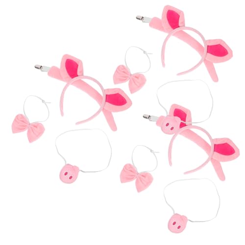 LIFKOME 3 Satz Niedliches Schwein Kostüm Set mit Plüschohren Nasenclip und Fliege Rosa Tierkostüm Zubehör für Halloween Festliche Tierverkleidung Vielseitige Schweine Cosplay Accessoires LIFKOME 3 Satz Niedliches Schwein Kostüm Set mit Plüschohren Nasenclip und Fliege Rosa Tierkostüm Zubehör für Halloween Festliche Tierverkleidung Vielseitige Schweine Cosplay Accessoires von LIFKOME