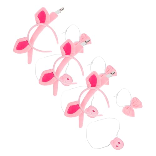 LIFKOME 3 Satz Teiliges Schwein Kostüm Set mit Plüschohren Stirnband Schweinenase und Schleife Rosa Tier Cosplay für Halloween Verkleidung Inklusive Schweineschwanz für Festtags LIFKOME 3 Satz Teiliges Schwein Kostüm Set mit Plüschohren Stirnband Schweinenase und Schleife Rosa Tier Cosplay für Halloween Verkleidung Inklusive Schweineschwanz für Festtags von LIFKOME