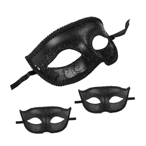 LIFKOME 3 Stück Teiliges Damen Maskerade Halbgesichtsmaske Venezianische Spitzenverzierung Stabile Kunststoffmaterialien für Halloween Karneval Kostüm Party Cosplay LIFKOME 3 Stück Teiliges Damen Maskerade Halbgesichtsmaske Venezianische Spitzenverzierung Stabile Kunststoffmaterialien für Halloween Karneval Kostüm Party Cosplay von LIFKOME