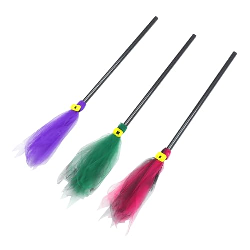 LIFKOME 3 Stück Teiliges Halloween Hexenbesen Kunststoff Farbenfrohe Party Dekoration für Cosplay und Maskerade Kreative Halloween Requisiten Grün für Stimmungsvolle LIFKOME 3 Stück Teiliges Halloween Hexenbesen Kunststoff Farbenfrohe Party Dekoration für Cosplay und Maskerade Kreative Halloween Requisiten Grün für Stimmungsvolle von LIFKOME