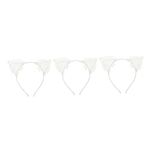 LIFKOME 3 Stück Teiliges Spitzen katzenohren haarband für Damen Leichtes Bequemes Stirnband mit Süßen Katzenohren für Party Karneval Cosplay und Festliche Anlässe LIFKOME 3 Stück Teiliges Spitzen katzenohren haarband für Damen Leichtes Bequemes Stirnband mit Süßen Katzenohren für Party Karneval Cosplay und Festliche Anlässe von LIFKOME