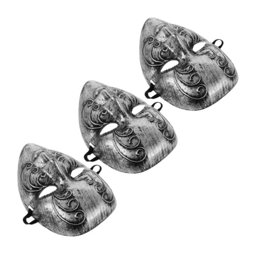 LIFKOME 3 Stück Teiliges Venezianische Maske Silber Vintage Vollgesichtsmaske für Maskenball Halloween Karneval Herren Damen Kostüm Accessoire Elegant Kunstvoll Gestaltet LIFKOME 3 Stück Teiliges Venezianische Maske Silber Vintage Vollgesichtsmaske für Maskenball Halloween Karneval Herren Damen Kostüm Accessoire Elegant Kunstvoll Gestaltet von LIFKOME