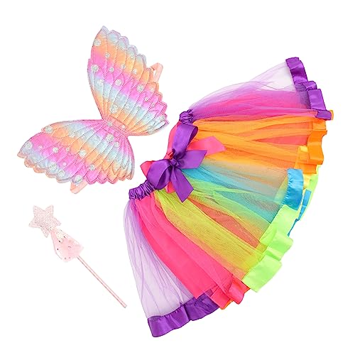 LIFKOME Kinder 3 Teiliges Kostü Set Für Zauberhafte Hexenstab Heiligenschein Halloween Karneval Cosplay Veranstaltungen von LIFKOME