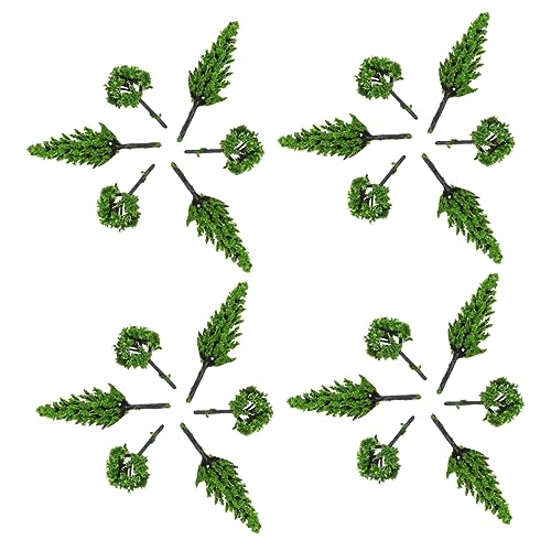 LIFKOME 30 Stück Teiliges Baum Modell Set Realistische Miniaturbäume für Modellbau Vielseitige Landschaftsdeko Langlebige Mikrolandschafts Ornamente für Sandtisch und DIY Szenengestaltung von LIFKOME