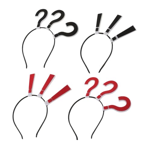 LIFKOME 4 Stück Fragezeichen Haarband Teiliges Rutschfestes Punctuation Headband für Mädchen und für Partys Halloween und Tägliches Styling Einzigartiges Design für Auffällige Looks LIFKOME 4 Stück Fragezeichen Haarband Teiliges Rutschfestes Punctuation Headband für Mädchen und für Partys Halloween und Tägliches Styling Einzigartiges Design für Auffällige Looks von LIFKOME