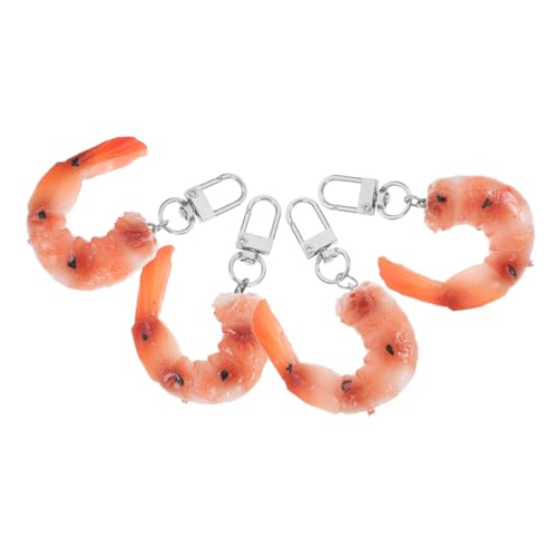 LIFKOME 4 Stück Realistische Fake Shrimp Schlüsselanhänger aus Vielseitige Food Simulation Anhänger für Taschen Schlüssel Partydeko Langlebig und Modisch LIFKOME 4 Stück Realistische Fake Shrimp Schlüsselanhänger aus Vielseitige Food Simulation Anhänger für Taschen Schlüssel Partydeko Langlebig und Modisch von LIFKOME