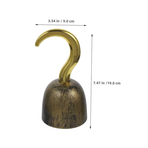 LIFKOME 4 Stück Retro Piratenhaken Langlebig Leicht Tragbar für Piratenkostüm Zubehör Cosplay Party Halloween Mottoparty LIFKOME 4 Stück Retro Piratenhaken Langlebig Leicht Tragbar für Piratenkostüm Zubehör Cosplay Party Halloween Mottoparty von LIFKOME