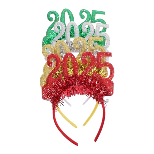 LIFKOME 4 Teiliges Stirnband Für Für Erwachsene Neujahrs Requisiten Happy 2025 Party Haarreifen Haarband Für Mädchen Für Thematische Frauen Dekor Neujahrs Haarreifenknoten LIFKOME 4 Teiliges Stirnband Für Für Erwachsene Neujahrs Requisiten Happy 2025 Party Haarreifen Haarband Für Mädchen Für Thematische Frauen Dekor Neujahrs Haarreifenknoten von LIFKOME