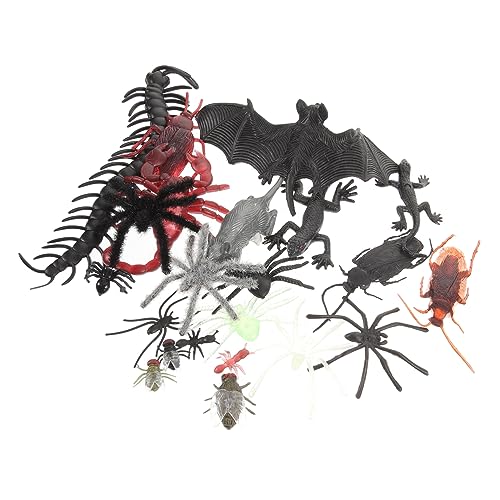LIFKOME 40 Stück Künstliche Insektenfiguren Miniaturfiguren Insektenmodelle Für Mikro-landschaftsdekor Und Partytrick-Requisiten von LIFKOME