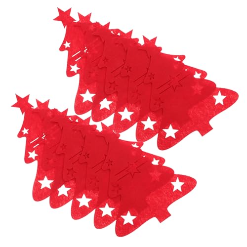 LIFKOME 48 Stück Teiliges Weihnachtsbesteckhalter Stabilem Filz Rot Weihnachtlich Stilvolles Bestecktaschen-Design in Weihnachtsbaumform Praktisches Besteck-Organizer Festliche LIFKOME 48 Stück Teiliges Weihnachtsbesteckhalter Stabilem Filz Rot Weihnachtlich Stilvolles Bestecktaschen-Design in Weihnachtsbaumform Praktisches Besteck-Organizer Festliche von LIFKOME