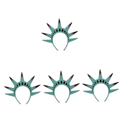 LIFKOME 4stücke Freiheitsstatue Haarreif Für Halloween Und Kostümpartys Verstellbares Independence Day Stirnband Einzigartiges Accessoire Für Frauen Und Cosplay-events von LIFKOME