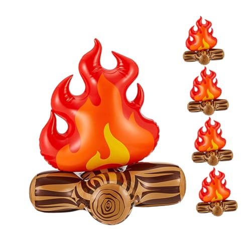 LIFKOME 5 Stück Teiliges Aufblasbares Campfire mit Künstlicher Flamme Leicht Aufblasbar und Tragbar Sichere Fake Feuer Dekoration für Indoor Outdoor Camping und Partys LIFKOME 5 Stück Teiliges Aufblasbares Campfire mit Künstlicher Flamme Leicht Aufblasbar und Tragbar Sichere Fake Feuer Dekoration für Indoor Outdoor Camping und Partys von LIFKOME