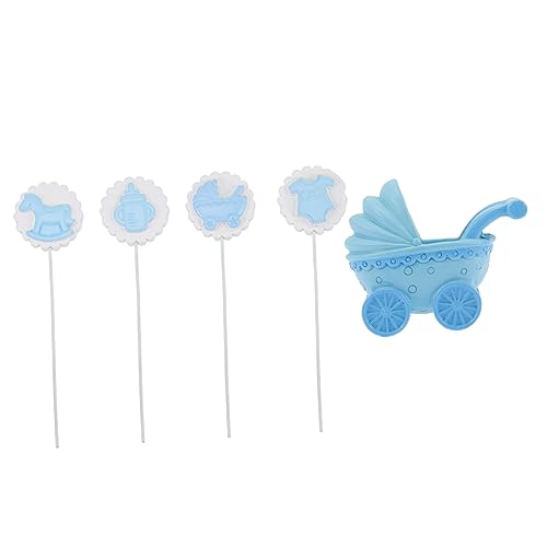 LIFKOME 5 Stück Teiliges Shower Tortendekorationsset Niedliche Babyflasche Kinderwagen und Stofftier Cake Topper für Geburtstagsfeiern und Babypartys LIFKOME 5 Stück Teiliges Shower Tortendekorationsset Niedliche Babyflasche Kinderwagen und Stofftier Cake Topper für Geburtstagsfeiern und Babypartys von LIFKOME