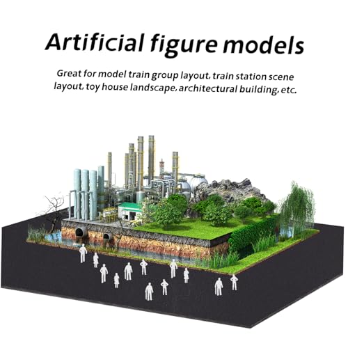 LIFKOME 50 Stück Maßstab Robuste Kunststoffmodelle zum Bemalen Vielseitige Layout Figuren für Sandtisch Architektur Modellbau DIY Kreativität LIFKOME 50 Stück Maßstab Robuste Kunststoffmodelle zum Bemalen Vielseitige Layout Figuren für Sandtisch Architektur Modellbau DIY Kreativität von LIFKOME