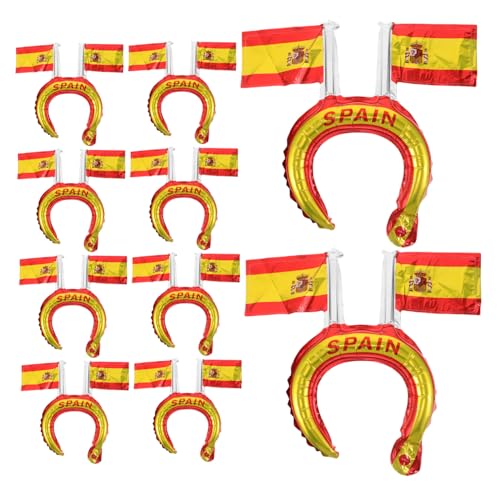 LIFKOME 50 Stück Patriotic Inflatable Headbands mit Spanischer Flagge Bunte Aufblasbare Haarreifen für Nationalfeiertag Geburtstagsfeier Vielseitige Partydekoration Platzsparend und LIFKOME 50 Stück Patriotic Inflatable Headbands mit Spanischer Flagge Bunte Aufblasbare Haarreifen für Nationalfeiertag Geburtstagsfeier Vielseitige Partydekoration Platzsparend und von LIFKOME