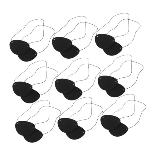 LIFKOME 50 Stück Piraten Augenklappe aus Filz Verstellbar Weiche Schwarze Augenklappe für Erwachsene Halloween Kostüm Accessoire Authentisches Piraten-design für Fasching und Rollenspiele LIFKOME 50 Stück Piraten Augenklappe aus Filz Verstellbar Weiche Schwarze Augenklappe für Erwachsene Halloween Kostüm Accessoire Authentisches Piraten-design für Fasching und Rollenspiele von LIFKOME