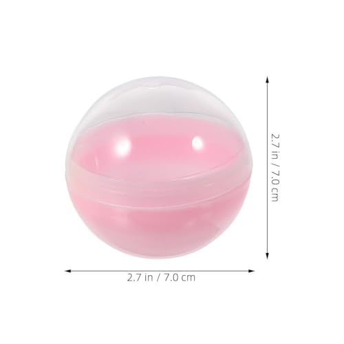 LIFKOME 50 Stück kleine runde Kapseln: Automatenkapseln, Leere Kaugummiautomatenbehälter aus Kunststoff, Spielzeugbälle für Kinder, Partygeschenke, Preise, 70 mm von LIFKOME