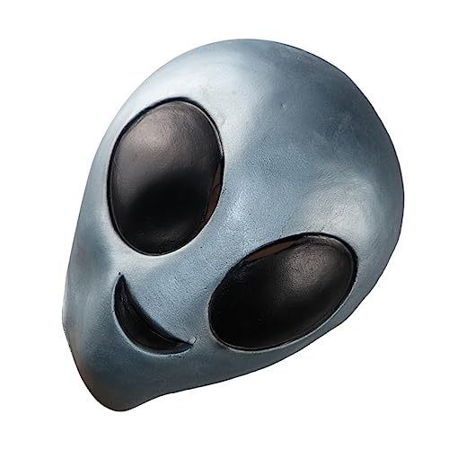 LIFKOME 5st Horror-alien-kopfmaske Grusel Requisiten Für Halloween-masken Alien-gesichtsmaske Aus Latex Perfekte Requisite Zum Fotografieren Silber Lieferungen Erwachsener Emulsion Kostüme von LIFKOME