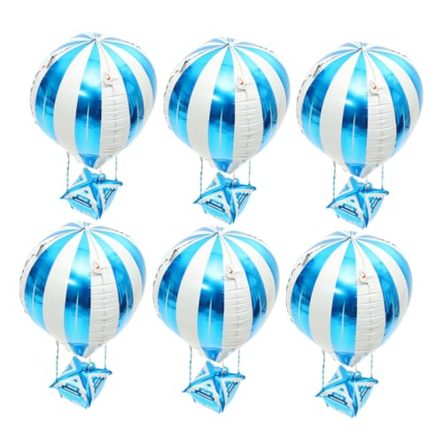 LIFKOME 6 Stück Heißluftballon Dekoration Aluminium Heißluftballon Helium Folienballons Heißluftballon Aluminiumballon Heißluftballon Klassenzimmer Dekorationen Aluminiumfolie LIFKOME 6 Stück Heißluftballon Dekoration Aluminium Heißluftballon Helium Folienballons Heißluftballon Aluminiumballon Heißluftballon Klassenzimmer Dekorationen Aluminiumfolie von LIFKOME