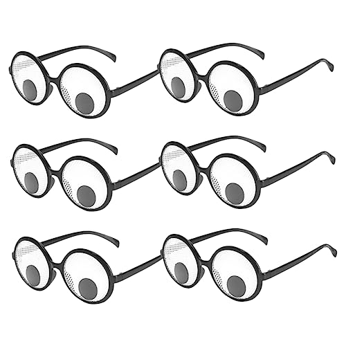 LIFKOME 6 Stück Streichbrillen Lustige Kostüme Partybrillen Für Erwachsene Streiche Für Erwachsene Lustige Partybrillen Partysonnenbrillen Lustige Sonnenbrillen Für Erwachsene von LIFKOME