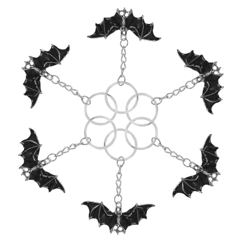 LIFKOME 6 Stück Teiliges Halloween Schlüsselanhänger mit Fledermaus Design Tasche Dekoration und für Freunde Familie und Kollegen für Partys Praktische Deko von LIFKOME