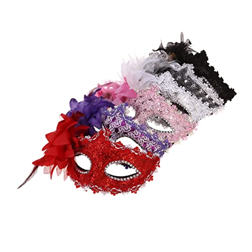 LIFKOME 6St Spitzenmaske für Maskenball Venezianische Metallmaske Venezianische Augenmasken halloween masken halloweenmaske Outfit Gesichtsmaske Halloween-Maske Kostüm-Party-Maske bilden von LIFKOME