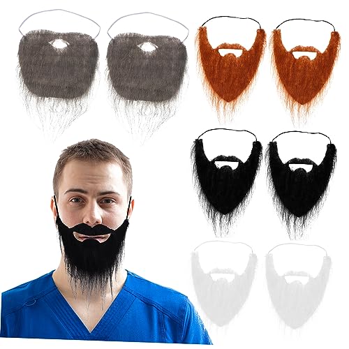 LIFKOME 8 Stück Bart Anzug Fake Beard Fake Schnurrbart Fasching Schnurrbart Beard Set Fake Mustache Maske Gesichts- Perücke Halloween gefälschte Schnurrhaare Halloween Kostümprop Polyester LIFKOME 8 Stück Bart Anzug Fake Beard Fake Schnurrbart Fasching Schnurrbart Beard Set Fake Mustache Maske Gesichts- Perücke Halloween gefälschte Schnurrhaare Halloween Kostümprop Polyester von LIFKOME