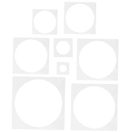 LIFKOME 8 Stück Kreisförmige Hohlschablonen Für Schmuck Kunststoffschablonen Geometrische Formschablonen Zeichenschablone Wiederverwendbare Schablonen Kunstschablonen Wandschablonen LIFKOME 8 Stück Kreisförmige Hohlschablonen Für Schmuck Kunststoffschablonen Geometrische Formschablonen Zeichenschablone Wiederverwendbare Schablonen Kunstschablonen Wandschablonen von LIFKOME