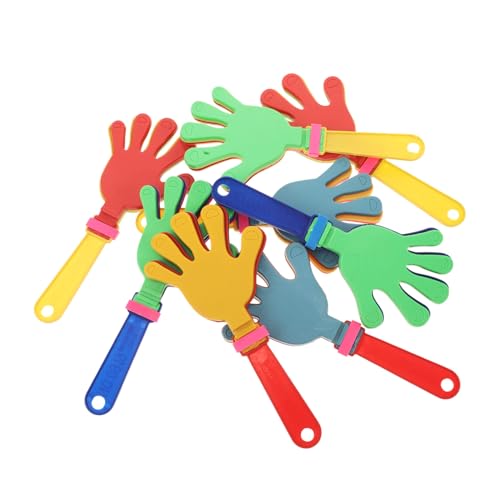 LIFKOME 8 Stück Teiliges Bunte Plastik handklatscher Noisemaker Laute Party spielzeuge für Sportveranstaltungen Geburtstag Feier Zusammenhalt von LIFKOME