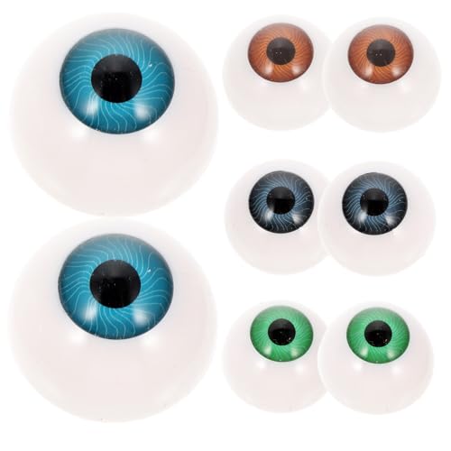 LIFKOME 8 Stück Teiliges Halloween Deko Hohle Bunte Puppenaugen DIY Augen für Horror Requisiten Party Zubehör Zufällige Farben Zufällige Farbe LIFKOME 8 Stück Teiliges Halloween Deko Hohle Bunte Puppenaugen DIY Augen für Horror Requisiten Party Zubehör Zufällige Farben Zufällige Farbe von LIFKOME