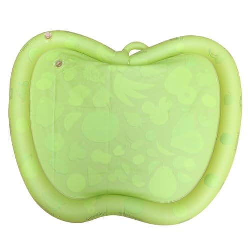 LIFKOME Aufblasbare Apfel Förmige Wassermatte für Patted Pad für Spiel und Krabbeln Geeignet für Drinnen und Draußen Grün von LIFKOME