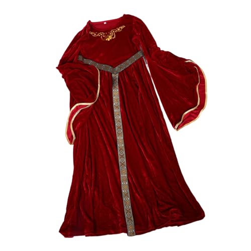 LIFKOME Anspruchsvolles Mittelalterliches Prinzessinnen-kostüm Mit Ärmeln Für Mädchen Cosplay-kleid Für Halloween-partys von LIFKOME