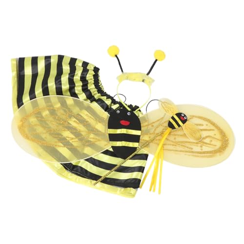 LIFKOME Bienenkostüm Teilig mit Flügeln Haarreif und Zauberstab Leichtes Atmungsaktives Party und Bühnenkostüm für Mädchen Geeignet für Festliche Auftritte und Karneval LIFKOME Bienenkostüm Teilig mit Flügeln Haarreif und Zauberstab Leichtes Atmungsaktives Party und Bühnenkostüm für Mädchen Geeignet für Festliche Auftritte und Karneval von LIFKOME