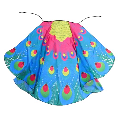 LIFKOME Chiffon Pfauenumhang - Modischer Schalumhang Für Frauen Umhang Schalumhang Damenumhang Kleiderschal Hochzeitsschal von LIFKOME