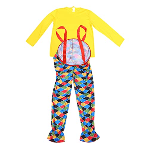 LIFKOME Clownkostüm für Herren für Halloween-partys Shows in Größe Gefleckte Clown-outfits für Erwachsene Performance-kleidung LIFKOME Clownkostüm für Herren für Halloween-partys Shows in Größe Gefleckte Clown-outfits für Erwachsene Performance-kleidung von LIFKOME
