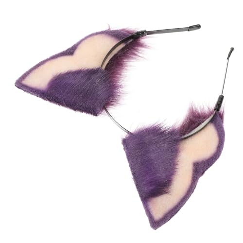LIFKOME Cosplay Haarband Damen mit Tierohren Leichtes Komfortables Stirnband in Violett Modisches Accessoire für Karneval Halloween Partys und Alltagslook für Mädchen und Frauen von LIFKOME