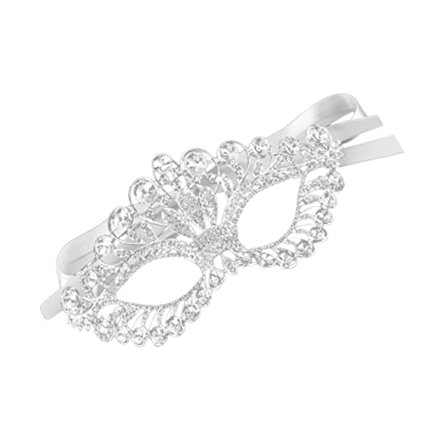 LIFKOME Elegante Halloween Maske Silber Metallrahmen Festival Maskerade Augenmaske Performance Prop LIFKOME Elegante Halloween Maske Silber Metallrahmen Festival Maskerade Augenmaske Performance Prop von LIFKOME