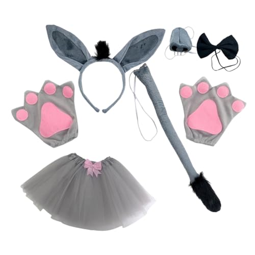 LIFKOME Donkey Cosplay Kostümset Teilig mit Kopfband und Strapazierfähige Tierkostüm Requisiten für Erwachsene Bequemes Material für Karneval Bühnenauftritt Party und Cosplay LIFKOME Donkey Cosplay Kostümset Teilig mit Kopfband und Strapazierfähige Tierkostüm Requisiten für Erwachsene Bequemes Material für Karneval Bühnenauftritt Party und Cosplay von LIFKOME