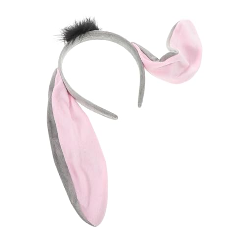 LIFKOME Eselohren-stirnband Realistische Eselkopfbedeckung Eselkostüm-accessoire Für Halloween Cosplay Partyzubehör Und Verkleidungsspaß von LIFKOME
